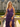 Luxury Crystal Layered Long Ball Gown Prom Dress With Split in Grape