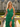 Luxury Crystal Layered Long Ball Gown Prom Dress With Split in Emerald Green