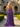 Luxury Crystal Layered Long Ball Gown Prom Dress With Split in Purple