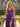 Luxury Crystal Layered Long Ball Gown Prom Dress With Split in Purple