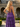 Luxury Crystal Layered Long Ball Gown Prom Dress With Split in Purple