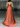 Tank V-Neck Pleated Bodice Ball Gown Prom Dress With Slit - Orange