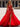 Halter Big Bow Sparkly Beading Lace Up Bodice Long Ball Gown Prom Dress - Red