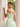Off Shoulder Sparkly Beading Bodice Lace Up Ball Gown Maxi Prom Dress in Mint Green