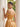 Off Shoulder Sparkly Beading Bodice Lace Up Ball Gown Maxi Prom Dress in Orange