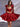 Bow Bodice Satin Mini Ball Gown Prom Dress - Red