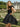Bow Bodice Satin Mini Ball Gown Prom Dress - Black
