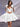 Bow Bodice Satin Mini Ball Gown Prom Dress - White