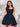 Sweetheart Tank Top Mini Ball Gown Prom Dress - Navy Blue
