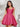 Sweetheart Tank Top Mini Ball Gown Prom Dress - Hot Pink