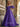 Off Shoulder Puff Sleeve Hot Fix Ball Gown Prom Dress - Purple