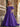 Off Shoulder Puff Sleeve Hot Fix Ball Gown Prom Dress - Purple