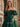 Off Shoulder Puff Sleeve Hot Fix Ball Gown Prom Dress - Emerald Green
