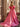 Off Shoulder Puff Sleeve Hot Fix Ball Gown Prom Dress - Hot Pink