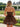 Layered Satin Ball Gown Mini Prom Dress - Coffee