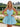 Layered Satin Ball Gown Mini Prom Dress - Baby Blue