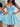 Layered Satin Ball Gown Mini Prom Dress - Baby Blue