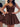 Layered Satin Ball Gown Mini Prom Dress - Chocolate