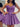 Layered Satin Ball Gown Mini Prom Dress - Lavender
