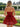 Layered Satin Ball Gown Mini Prom Dress - Red