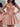 Layered Satin Ball Gown Mini Prom Dress - Dusty Rose