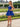 Layered Satin Ball Gown Mini Prom Dress - Royal Blue
