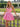 Layered Satin Ball Gown Mini Prom Dress - Hot Pink