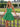 Layered Satin Ball Gown Mini Prom Dress - Emerald Green