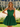 Sweetheart Boned Mini Ball Gown Prom Dress - Green