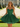 Sweetheart Boned Mini Ball Gown Prom Dress - Green