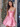 Crystal Puffy Boned Bodice Mini Ball Gown Prom Dress-Blush Pink