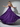Luxury Crystal Ball Gown Long Prom Dress - Purple