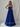 Luxury Crystal Ball Gown Long Prom Dress - Royal Blue