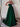 Luxury Crystal Ball Gown Long Prom Dress - Emerald Green
