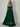 Luxury Crystal Ball Gown Long Prom Dress - Emerald Green