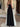 Floor Length Pleated Sweetheart Prom Dress - Black