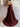 Sparkly Tank Sweetheart Long Prom Dress - Burgundy