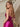 Strapless Ruched Lace Up Bodice Mermaid Long Prom Dress With Drop - Hot Pink