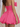 Cute Strapless Bow Bust Lace Up Mini Ball Gown Bubble Prom Dress in Hot Pink