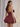 Cute Strapless Bow Bust Lace Up Mini Ball Gown Bubble Prom Dress in Burgundy