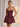 Cute Strapless Bow Bust Lace Up Mini Ball Gown Bubble Prom Dress in Burgundy