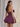 Cute Strapless Bow Bust Lace Up Mini Ball Gown Bubble Prom Dress in Grape