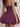 Cute Strapless Bow Bust Lace Up Mini Ball Gown Bubble Prom Dress in Grape