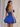 Cute Strapless Bow Bust Lace Up Mini Ball Gown Bubble Prom Dress in Royal Blue