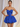 Cute Strapless Bow Bust Lace Up Mini Ball Gown Bubble Prom Dress in Royal Blue