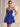 Cute Strapless Bow Bust Lace Up Mini Ball Gown Bubble Prom Dress in Royal Blue