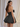 Cute Strapless Bow Bust Lace Up Mini Ball Gown Bubble Prom Dress in Black