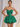 Cute Strapless Bow Bust Lace Up Mini Ball Gown Bubble Prom Dress in Emerald Green