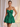 Cute Strapless Bow Bust Lace Up Mini Ball Gown Bubble Prom Dress in Emerald Green