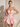 Illusion Sheer Bodice Cut Front Mini Ball Gown Bubble Dress in Light Pink